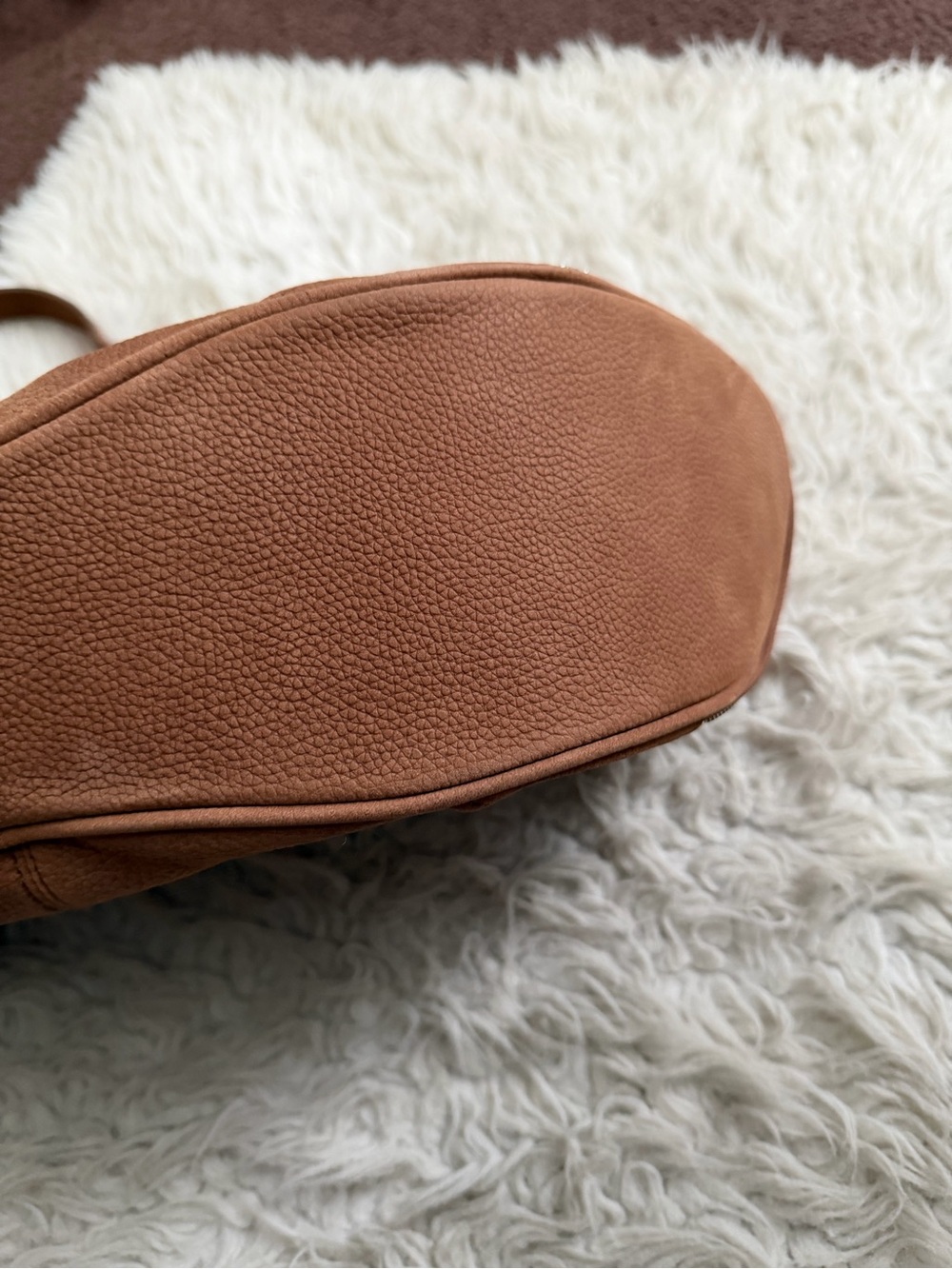 OSOI Cargo Hobo Shoulder Bag in Nubuck Brown - Picture 6 of 14